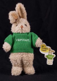 Harcourt Alphie Rabbit Phonics Promo Plush Lovey